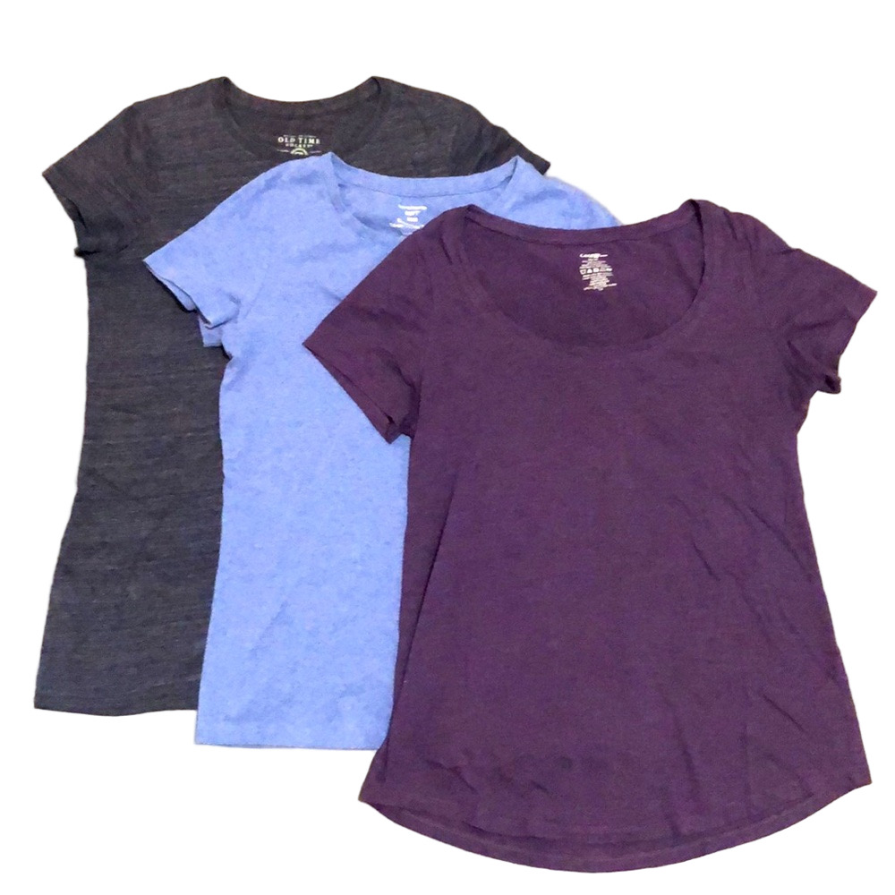 Classic Everyday Ladies T-shirts - Lot of 3, Size M